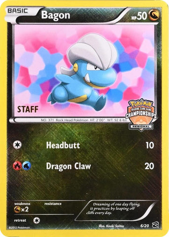 Bagon (006/020) - 6/20 (Regional Championships) [Staff] [League & Championship Cards] - The Mythic Store | 24h Order Processing