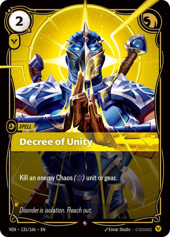 Decree of Unity (131/166) [Vendetta] - The Mythic Store | 24h Order Processing