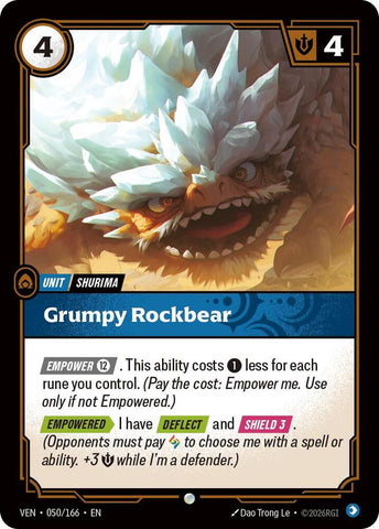 Grumpy Rockbear (050/166) [Vendetta] - The Mythic Store | 24h Order Processing
