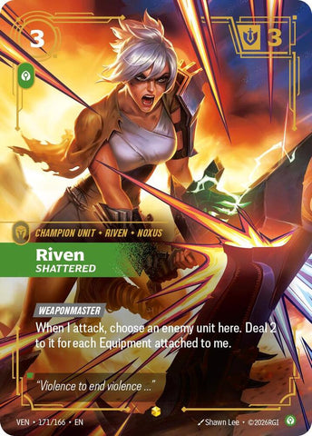 Riven, Shattered (Overnumbered) (171/166) [Vendetta] - The Mythic Store | 24h Order Processing