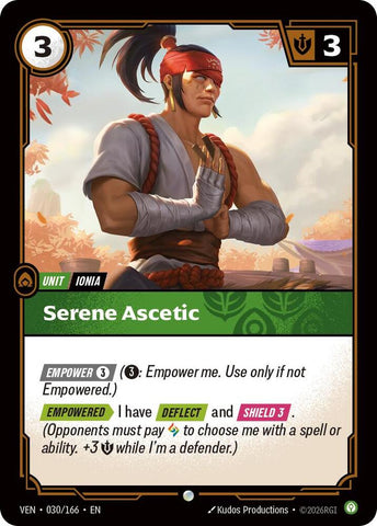 Serene Ascetic (030/166) [Vendetta] - The Mythic Store | 24h Order Processing
