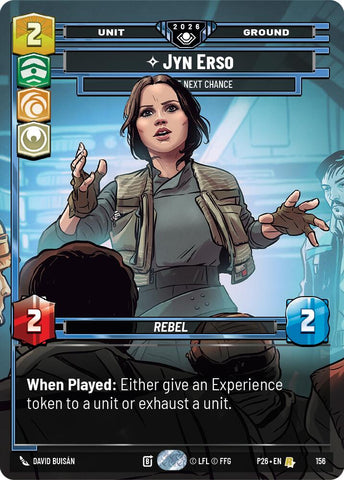 Jyn Erso - Take the Next Chance (156) (Prize Wall) (Foil) (156) [Galactic Championship 2026] - The Mythic Store | 24h Order Processing