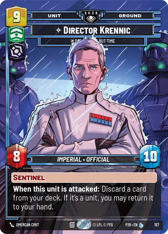 Director Krennic - I Lose Nothing But Time (157) (Prize Wall) (Foil) (157) [Galactic Championship 2026] - The Mythic Store | 24h Order Processing