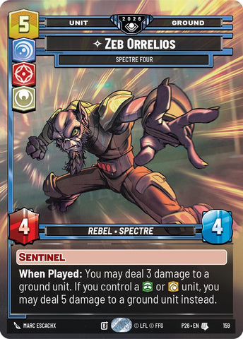 Zeb Orellios - Spectre Four (159) (Prize Wall) (Foil) (159) [Galactic Championship 2026] - The Mythic Store | 24h Order Processing