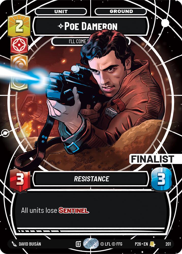 Poe Dameron - I'll Come Back For You (201) (201) [Galactic Championship 2026] - The Mythic Store | 24h Order Processing