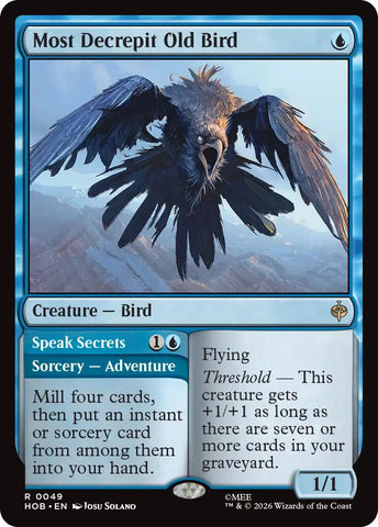 Most Decrepit Old Bird [The Hobbit] - The Mythic Store | 24h Order Processing