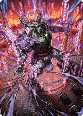Hidetsugu, Devouring Chaos Art Card [Kamigawa: Neon Dynasty Art Series] - The Mythic Store | 24h Order Processing