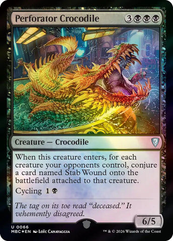 Perforator Crocodile [Mystery Booster: Commander Edition] - The Mythic Store | 24h Order Processing