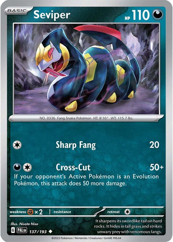 Seviper (137/193) [Scarlet & Violet: Paldea Evolved] - The Mythic Store | 24h Order Processing