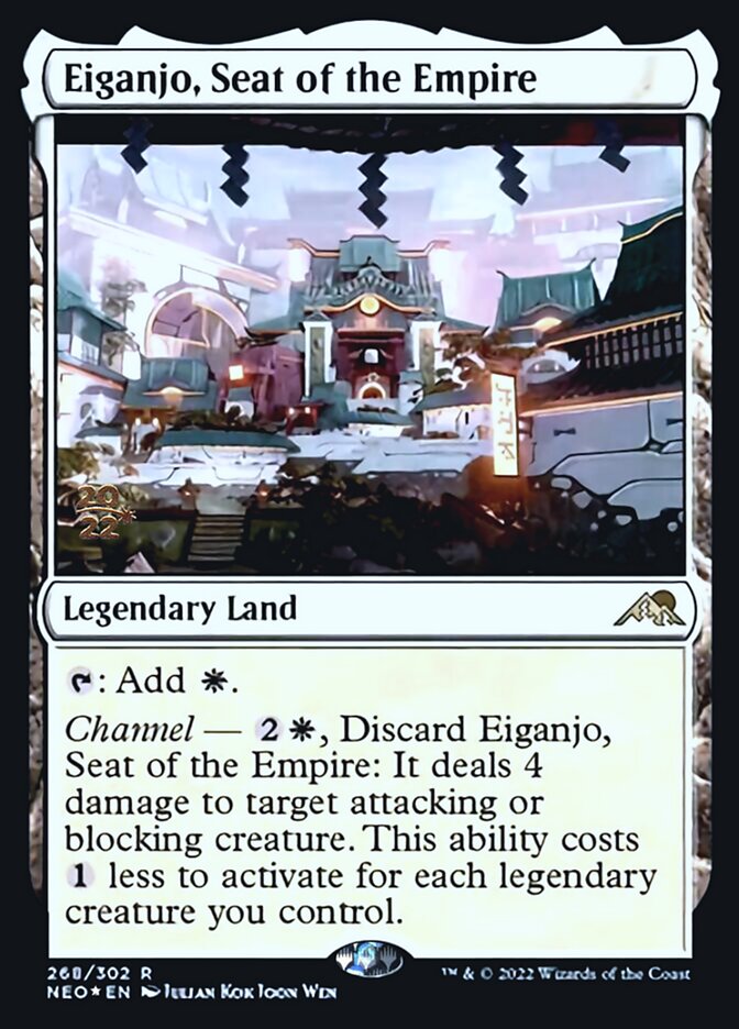 Eiganjo, Seat of the Empire [Kamigawa: Neon Dynasty Prerelease Promos] - The Mythic Store | 24h Order Processing