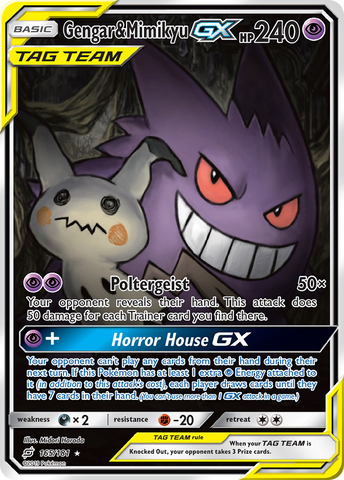 Gengar & Mimikyu GX (165/181) [Sun & Moon: Team Up] - The Mythic Store | 24h Order Processing