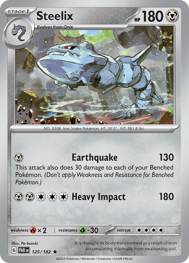 Steelix (125/182) [Scarlet & Violet: Paradox Rift] - The Mythic Store | 24h Order Processing