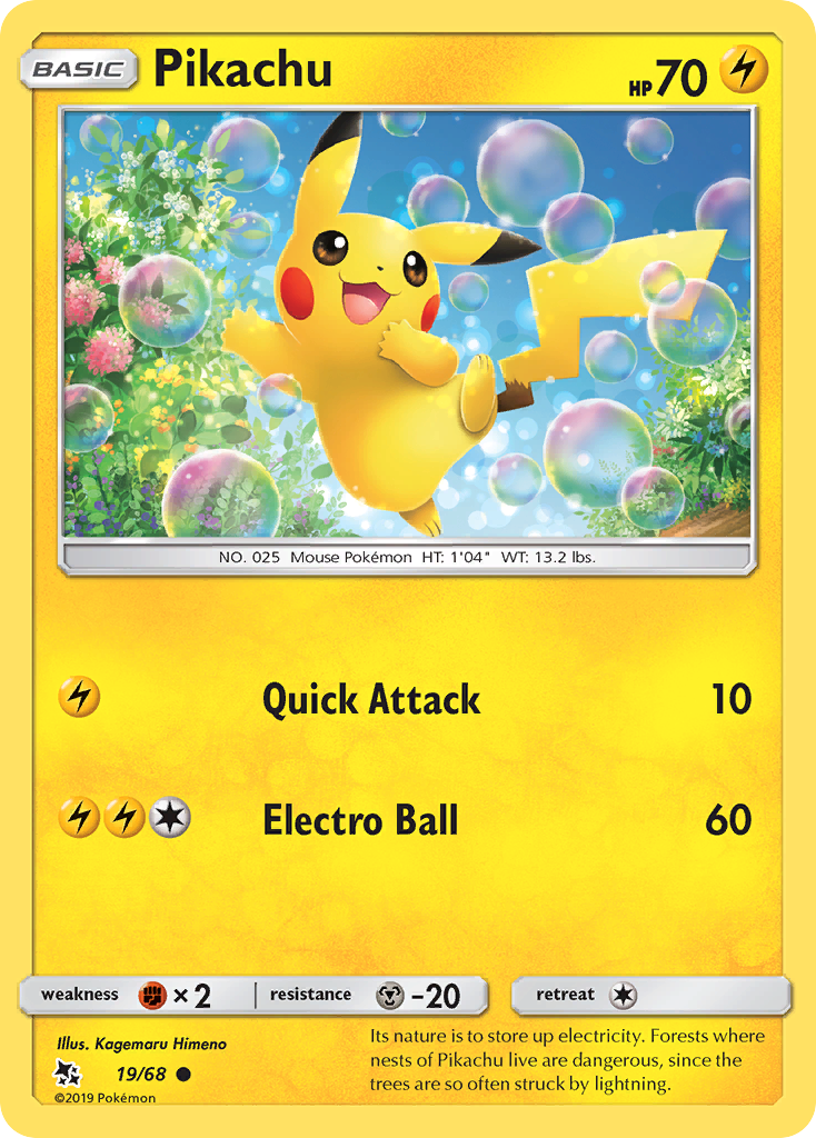 Pikachu (19/68) [Sun & Moon: Hidden Fates] - The Mythic Store | 24h Order Processing