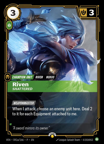 Riven, Shattered (041a/166) [Riftbound Promotional Cards] - The Mythic Store | 24h Order Processing