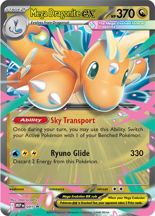 Mega Dragonite ex (091) [Mega Evolution Promo] - The Mythic Store | 24h Order Processing