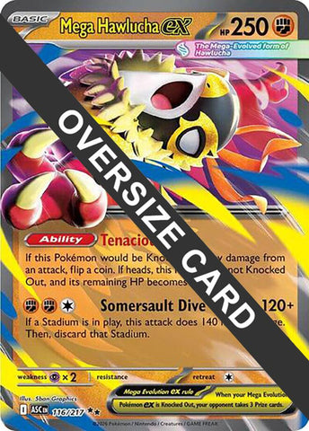 Mega Hawlucha ex (116/217) (Jumbo Card) [Mega Evolution: Ascended Heroes] - The Mythic Store | 24h Order Processing
