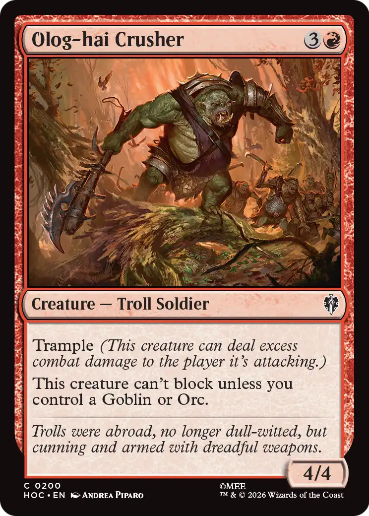 Olog-hai Crusher [The Hobbit: Eternal-Legal]