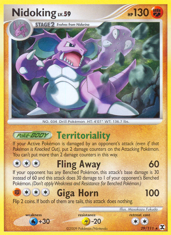 Nidoking (29/111) [Platinum: Rising Rivals] - The Mythic Store | 24h Order Processing
