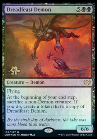 Dreadfeast Demon [Innistrad: Crimson Vow Prerelease Promos] - The Mythic Store | 24h Order Processing