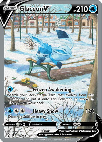 Glaceon V (175/203) [Sword & Shield: Evolving Skies] - The Mythic Store | 24h Order Processing