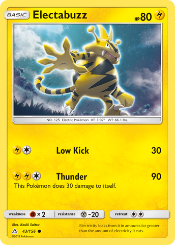 Electabuzz (43/156) [Sun & Moon: Ultra Prism] - The Mythic Store | 24h Order Processing
