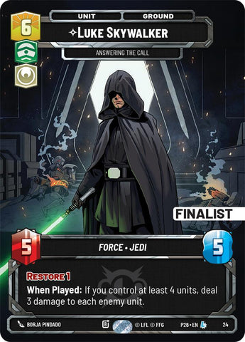 Luke Skywalker - Answering the Call (22) (Finalist) (22) [Sector and Regional Promos: Season 2] - The Mythic Store | 24h Order Processing