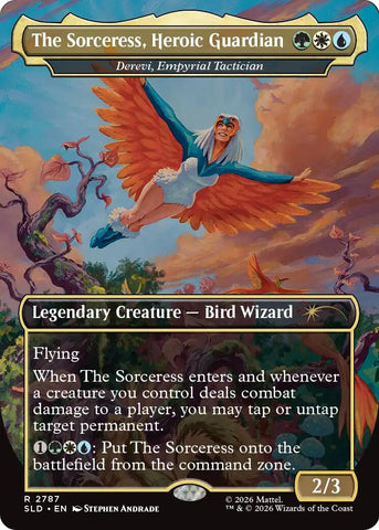 The Sorceress, Heroic Guardian - Derevi, Empyrial Tactician [Secret Lair Drop Series] - The Mythic Store | 24h Order Processing