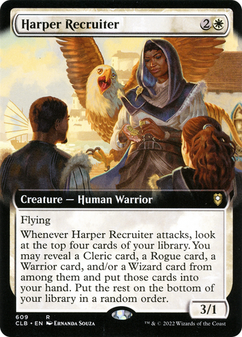 Harper Recruiter (Extended Art) [Commander Legends: Battle for Baldur's Gate] - The Mythic Store | 24h Order Processing