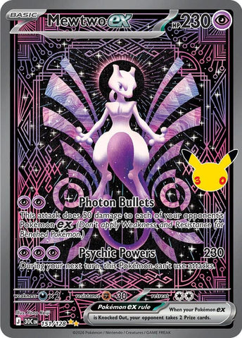 Mewtwo ex (151/128) [Mega Evolution: 30th Celebration]