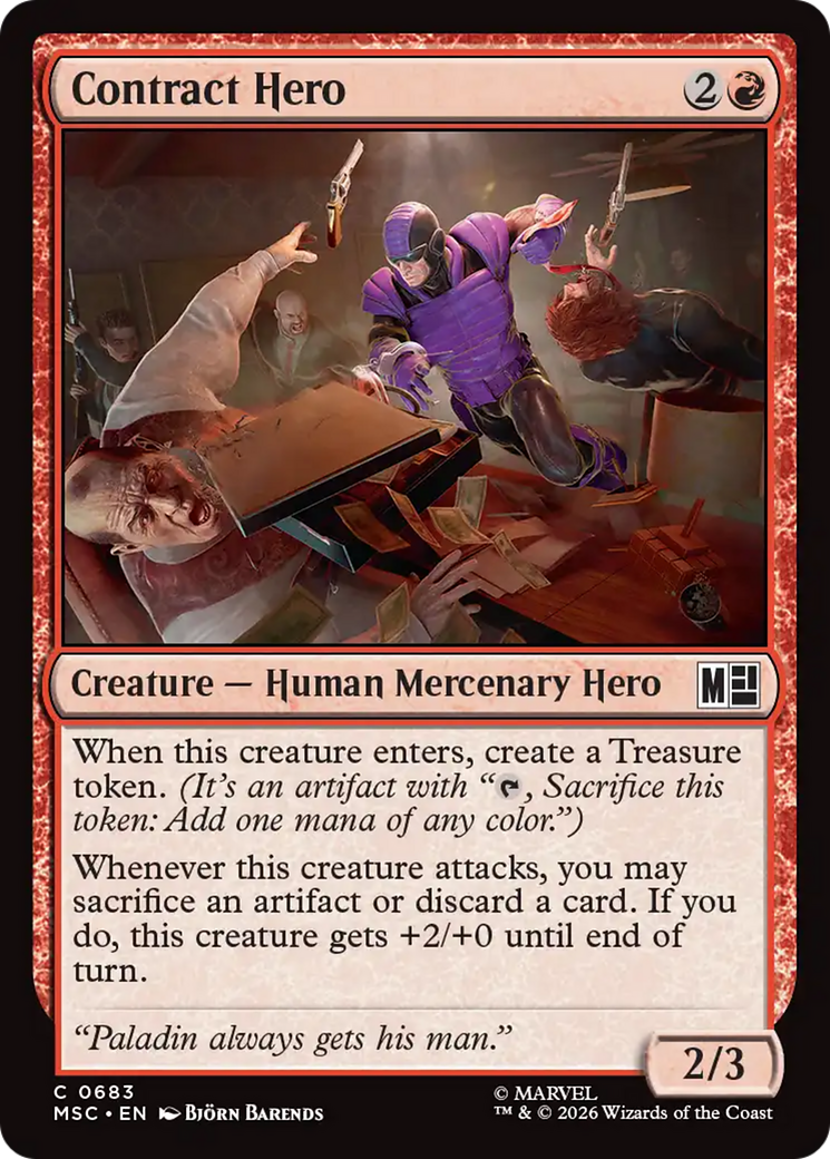 Contract Hero [Marvel Super Heroes Commander] - The Mythic Store | 24h Order Processing