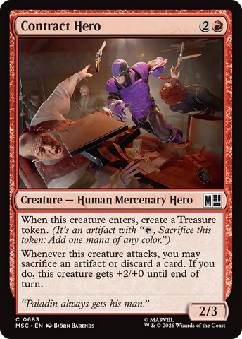 Contract Hero [Marvel Super Heroes Commander] - The Mythic Store | 24h Order Processing