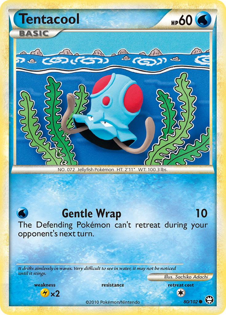 Tentacool (80/102) [HeartGold & SoulSilver: Triumphant] - The Mythic Store | 24h Order Processing