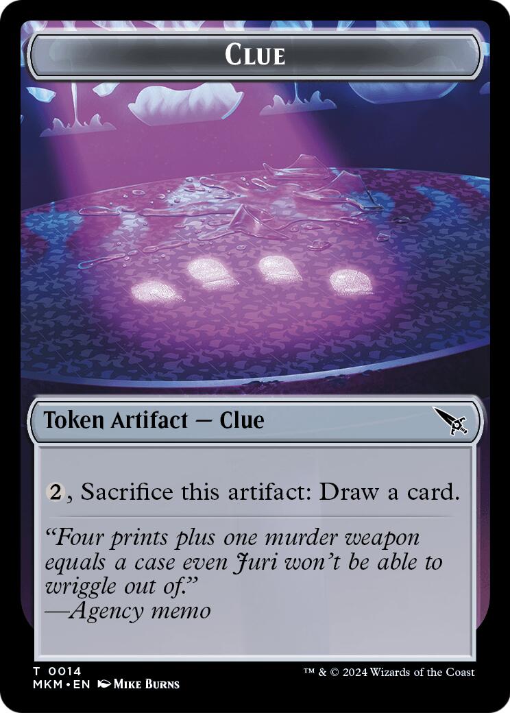 Starscape Cleric // Clue Double-Sided Token [Secrets of Strixhaven Tokens] - The Mythic Store | 24h Order Processing