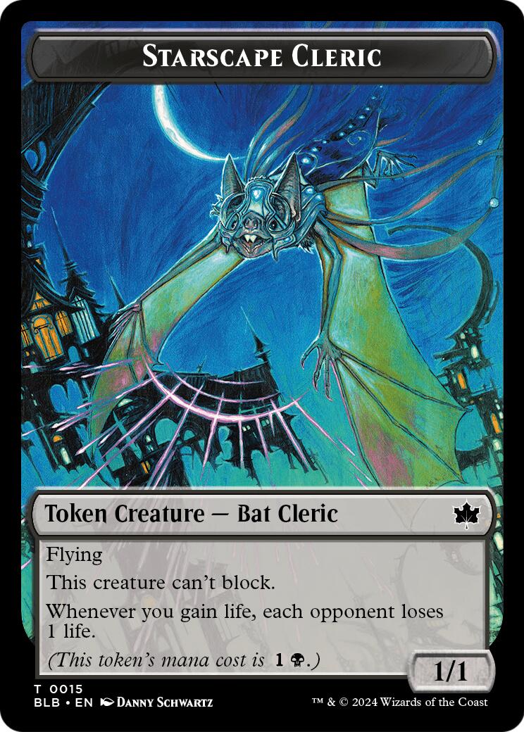 Starscape Cleric // Clue Double-Sided Token [Secrets of Strixhaven Tokens] - The Mythic Store | 24h Order Processing