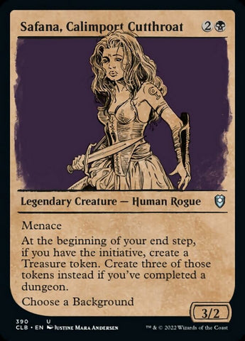 Safana, Calimport Cutthroat (Showcase) [Commander Legends: Battle for Baldur's Gate] - The Mythic Store | 24h Order Processing