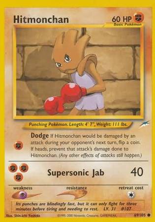 Hitmonchan (69/105) [Neo Destiny Unlimited] - The Mythic Store | 24h Order Processing