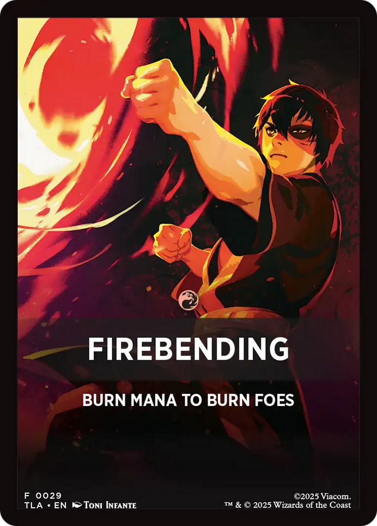 Firebending Theme Card (0029) [Avatar: The Last Airbender Tokens] - The Mythic Store | 24h Order Processing