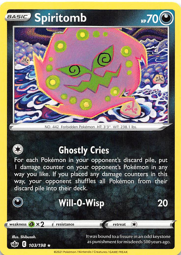 Spiritomb (103/198) [Sword & Shield: Chilling Reign] - The Mythic Store | 24h Order Processing