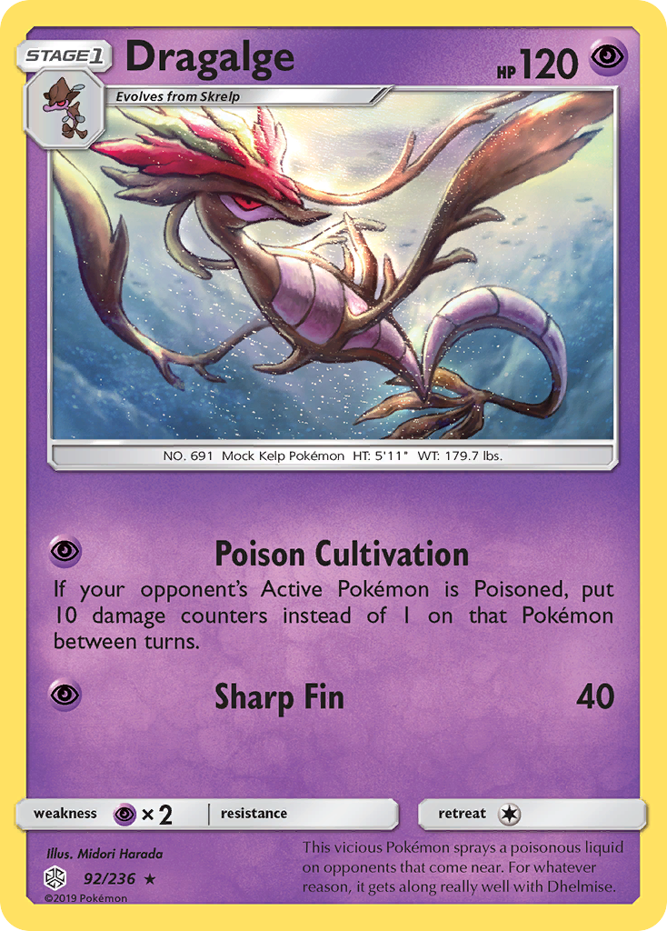 Dragalge (92/236) [Sun & Moon: Cosmic Eclipse] - The Mythic Store | 24h Order Processing