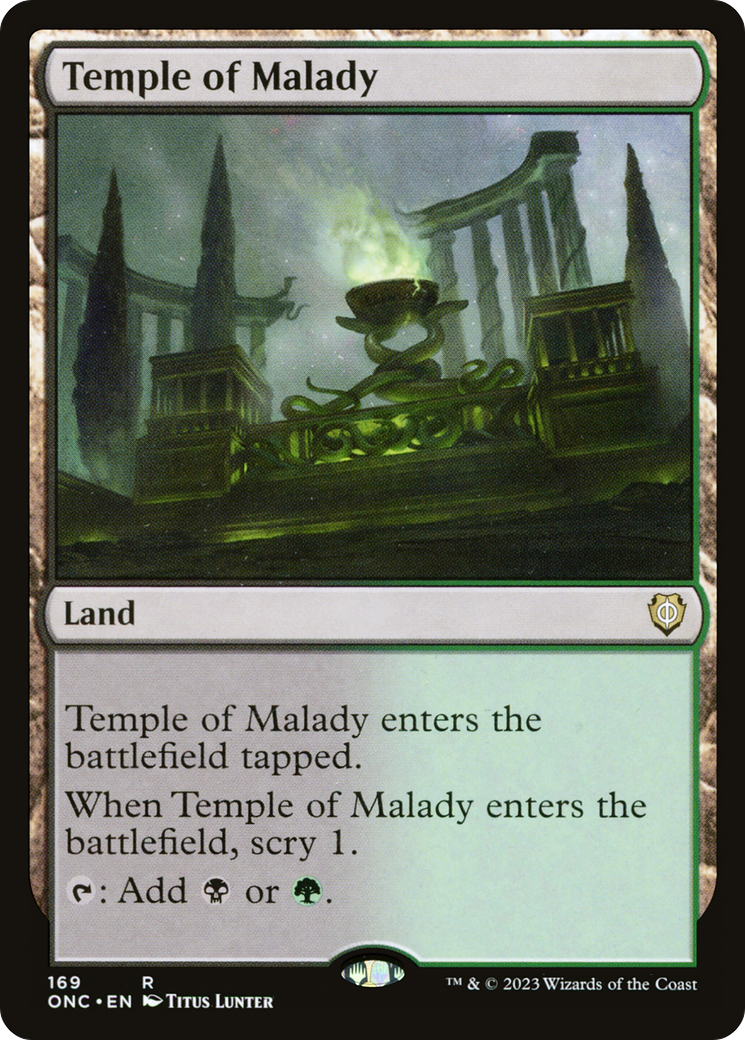 Temple of Malady [Phyrexia: All Will Be One Commander] - The Mythic Store | 24h Order Processing