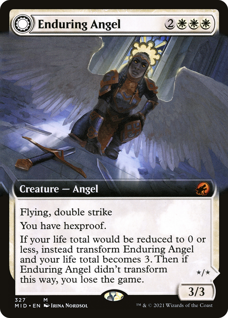 Enduring Angel // Angelic Enforcer (Extended Art) [Innistrad: Midnight Hunt] - The Mythic Store | 24h Order Processing
