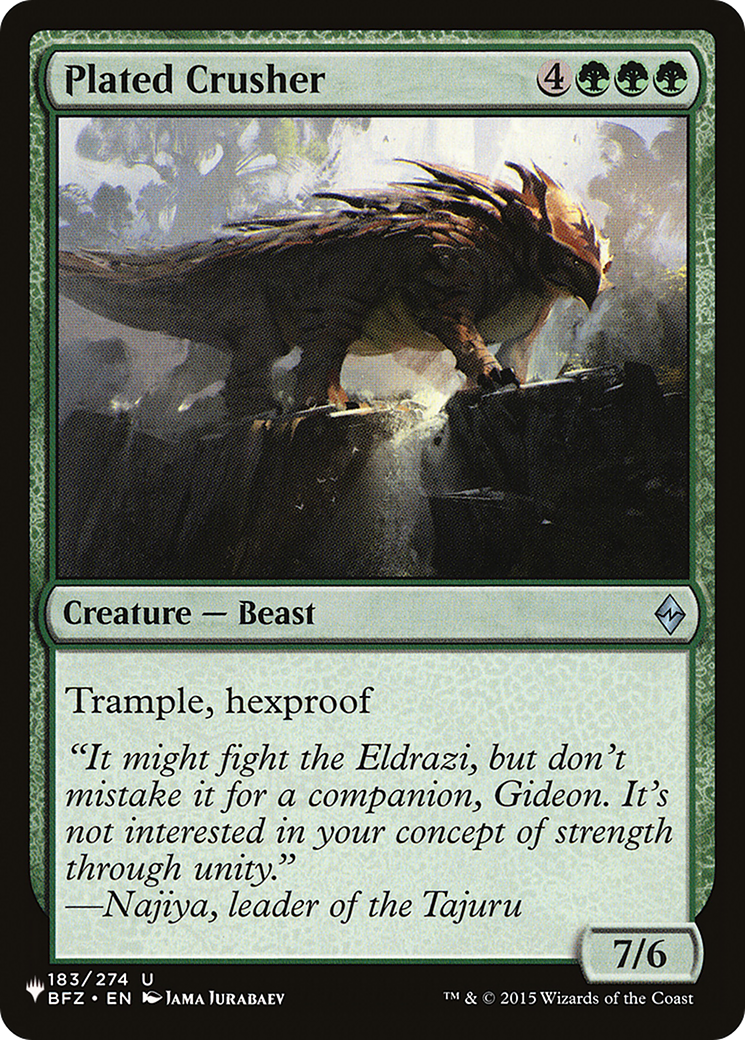 Plated Crusher [The List] - The Mythic Store | 24h Order Processing