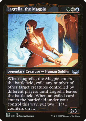 Lagrella, the Magpie (Showcase Golden Age Gilded Foil) [Streets of New Capenna] - The Mythic Store | 24h Order Processing