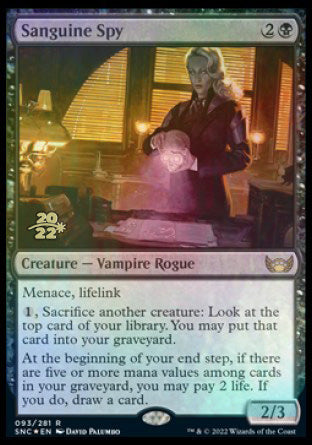 Sanguine Spy [Streets of New Capenna Prerelease Promos] - The Mythic Store | 24h Order Processing