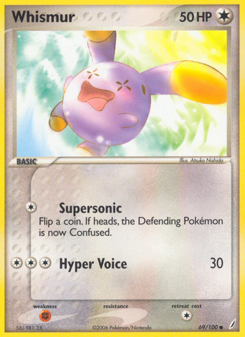 Whismur (69/100) [EX: Crystal Guardians] - The Mythic Store | 24h Order Processing