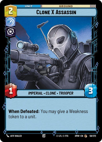 Clone X Assassin (59/272) (59/272) [Homeworlds] - The Mythic Store | 24h Order Processing