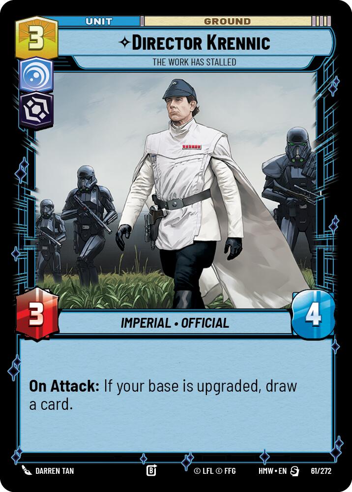 Director Krennic - The Work Has Stalled (61/272) (61/272) [Homeworlds] - The Mythic Store | 24h Order Processing