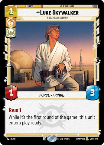 Luke Skywalker - Dreaming Farmboy (208/272) (208/272) [Homeworlds] - The Mythic Store | 24h Order Processing