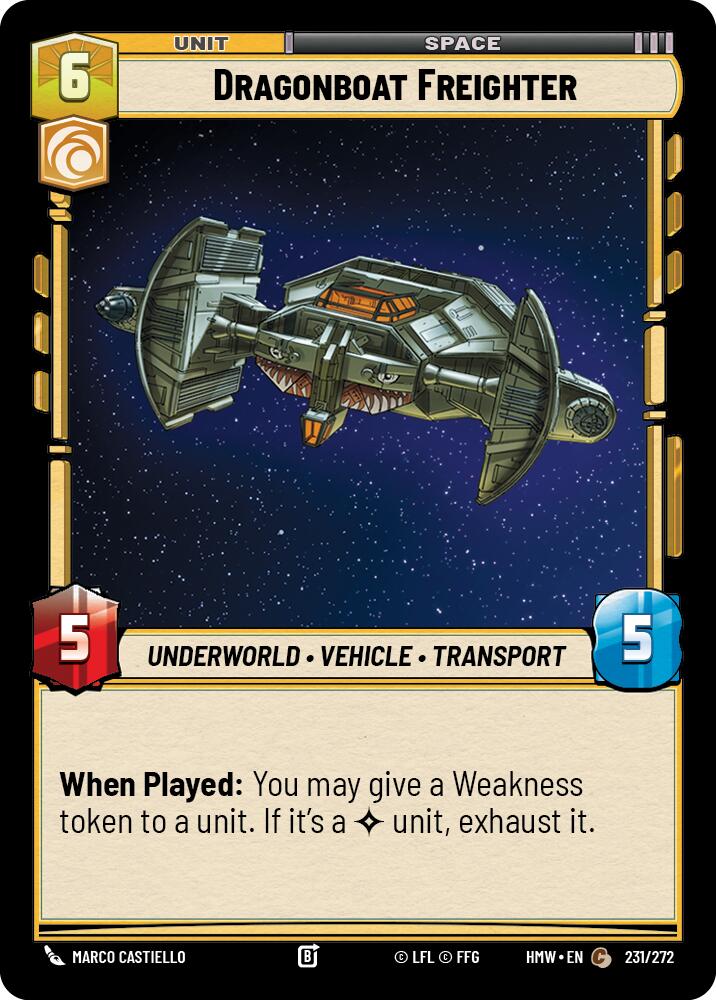 Dragonboat Freighter (231/272) (231/272) [Homeworlds] - The Mythic Store | 24h Order Processing