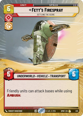 Fett's Firespray - Settling the Score (325) (Hyperspace) (325) [Homeworlds]